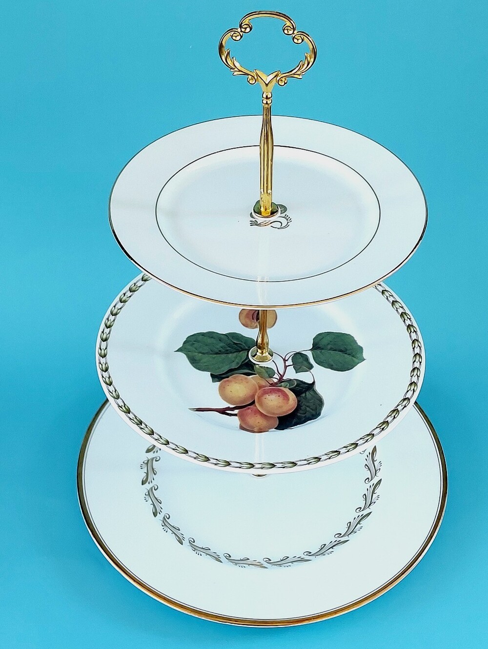 Authentic English Bone China 3-Tier Cake Stand | Royal Albert, Queen's, Grafton